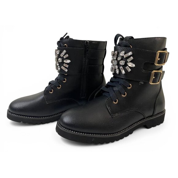 NWT Kurt Geiger London Stoop Boot - Little Girls / Big Girls - Black / Size 4M - Picture 2 of 16